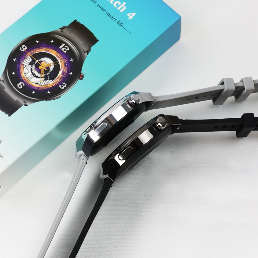 2024 man watch 4 HD round screen smart watch touch control Bluetooth call message reminder remote photography health heart rate monitoring multiple sports modes sports woman watch smart watch for man