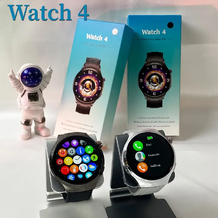 2024 man watch 4 HD round screen smart watch touch control Bluetooth call message reminder remote photography health heart rate monitoring multiple sports modes sports woman watch smart watch for man