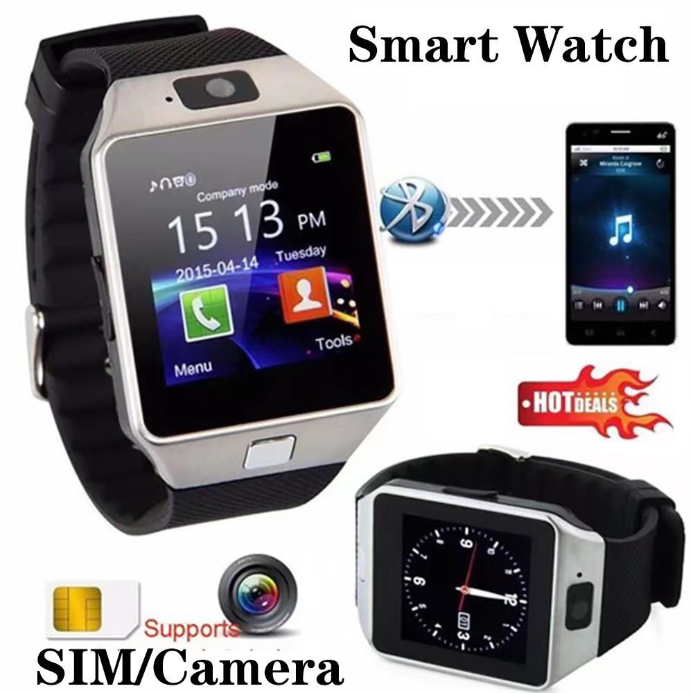 Smartwatch Smart watch with SIM Card slot DZ09 Smart Gear Chip 2G mobile phone touch mini Bluetooth headset Smart sports bracelet 1.44'' fitpro Bluetooth call heart rate monitoring smart watch for men
