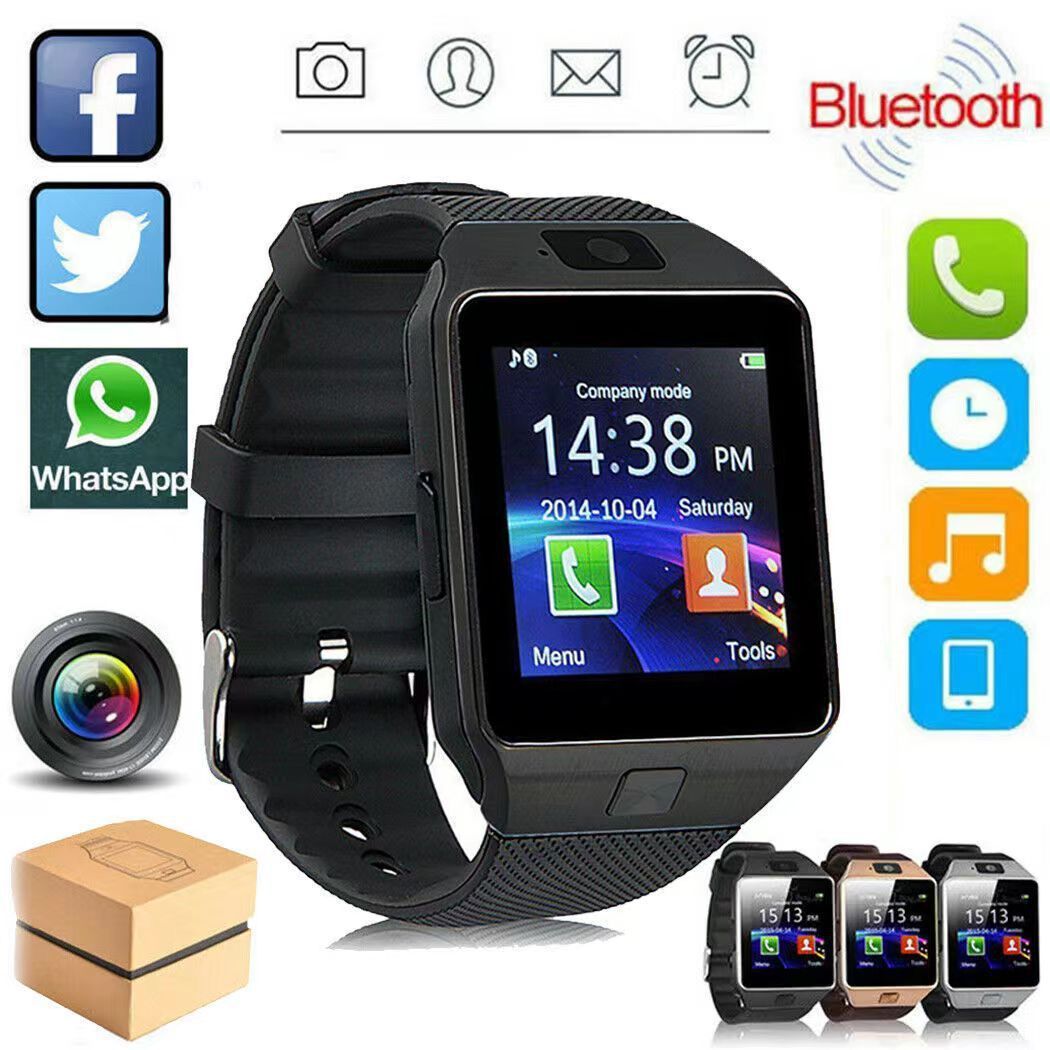 Smartwatch Smart watch with SIM Card slot DZ09 Smart Gear Chip 2G mobile phone touch mini Bluetooth headset Smart sports bracelet 1.44'' fitpro Bluetooth call heart rate monitoring smart watch for men