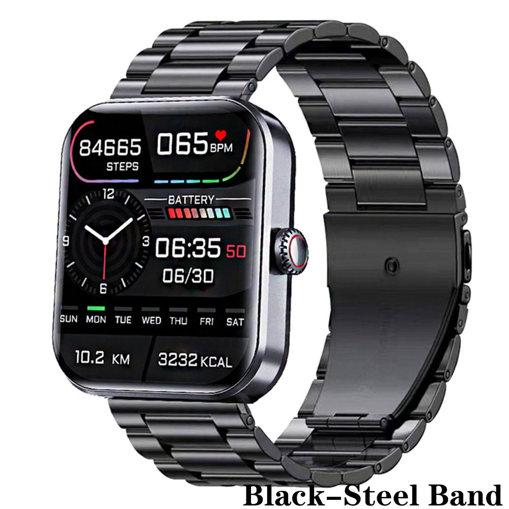 Smartwatches Men F57L smart watch Blood Glucose Sugar Oxygen Pressure Sports Watch Woman Smartwatch 1.91'' Screen Body Temperature Monitor minimalist watch for woman couple watches for IOS Android