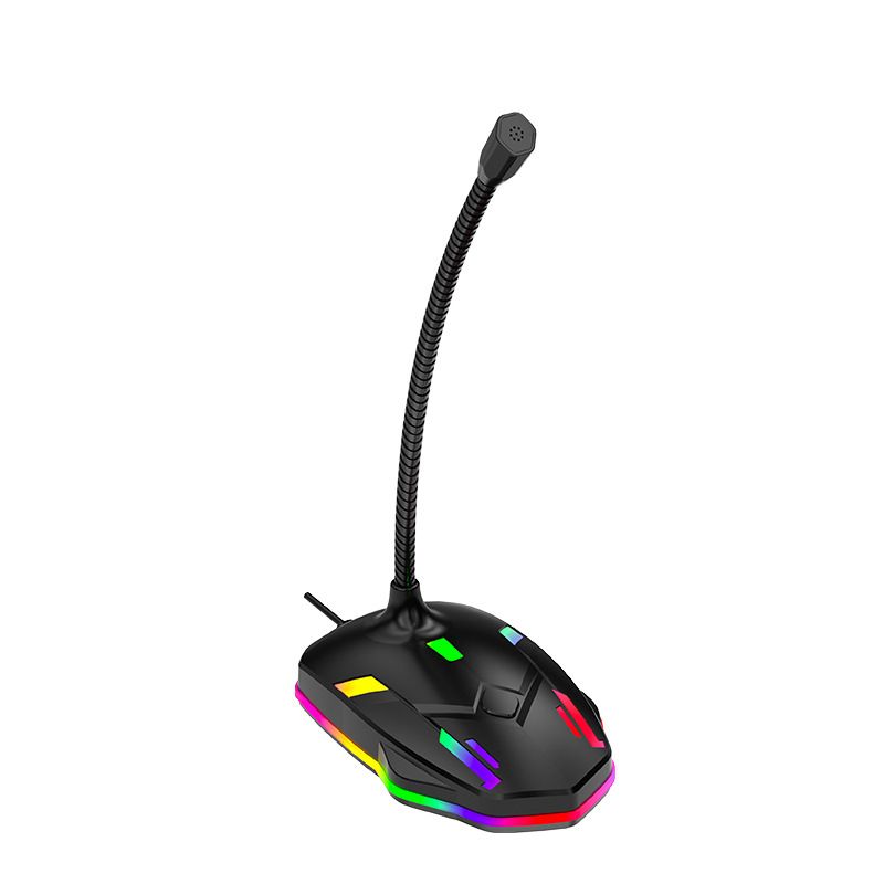 Computer Microphone USB wired microphone Esports gaming microphone with RGB Light Game Desktop broadcast Noise canceling microphone Conference Condenser singing KTV live Recording Microphone M9