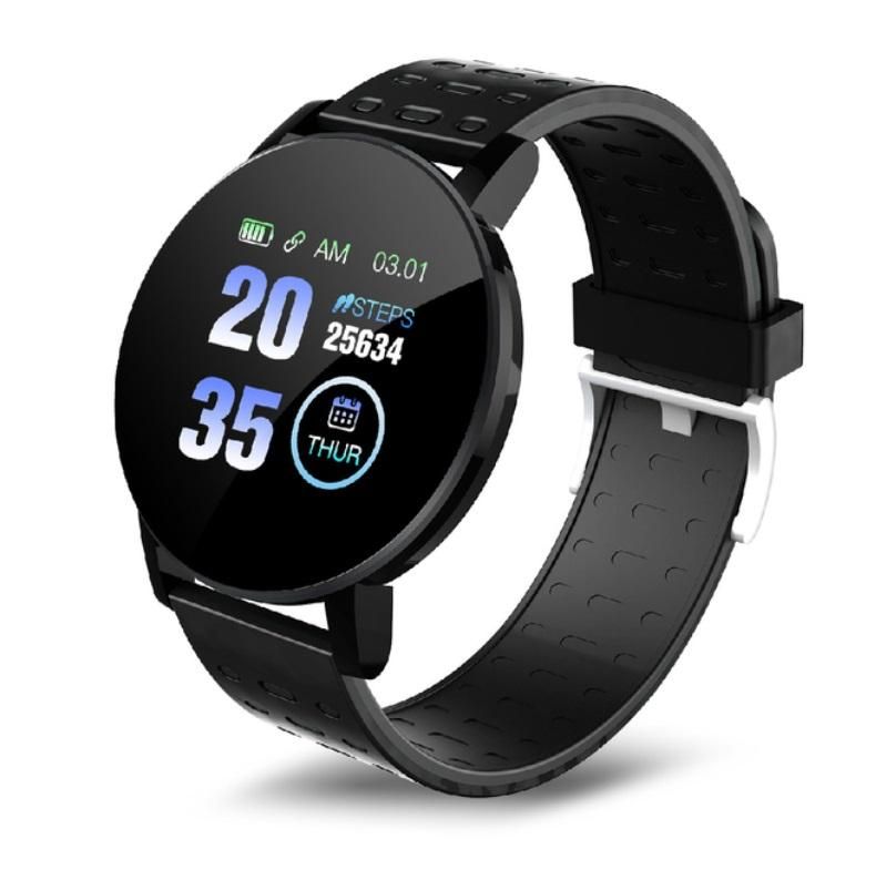 119Plus Smart Watch Bluetooth Fitness Tracker Heart Rate Monitor Sport Watch BLOOD PRESSURE Monitoring Smartwatches for men smart watch for woman Smart Band For Android IOS Smart Phones Unisex watch