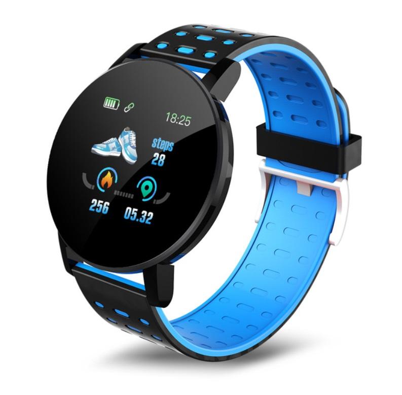 119Plus Smart Watch Bluetooth Fitness Tracker Heart Rate Monitor Sport Watch BLOOD PRESSURE Monitoring Smartwatches for men smart watch for woman Smart Band For Android IOS Smart Phones Unisex watch