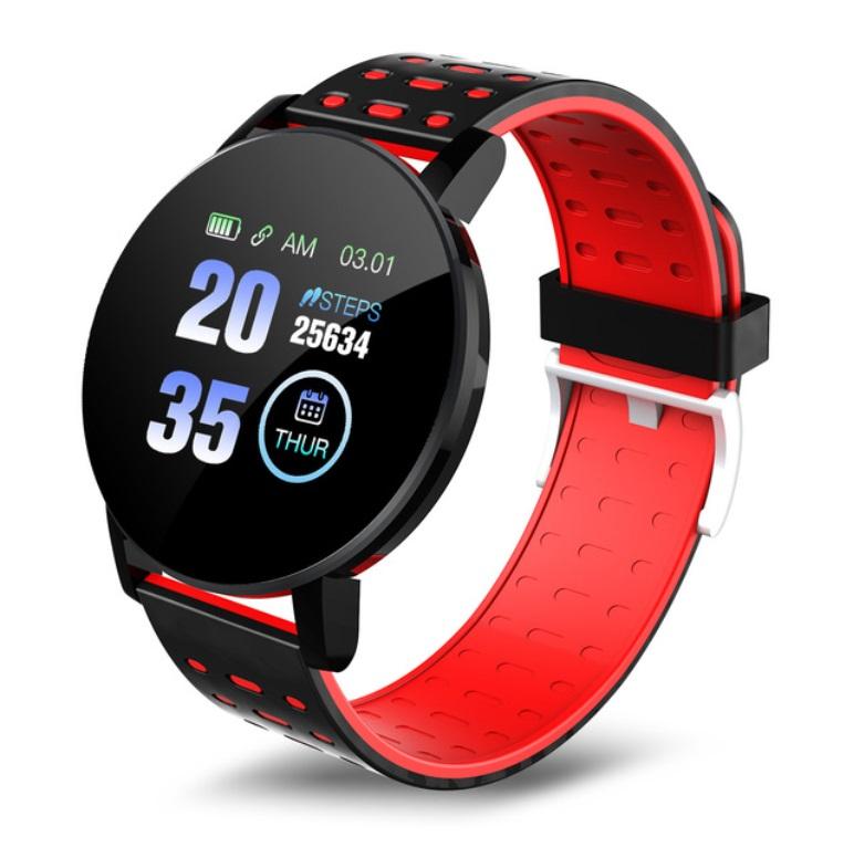 119Plus Smart Watch Bluetooth Fitness Tracker Heart Rate Monitor Sport Watch BLOOD PRESSURE Monitoring Smartwatches for men smart watch for woman Smart Band For Android IOS Smart Phones Unisex watch