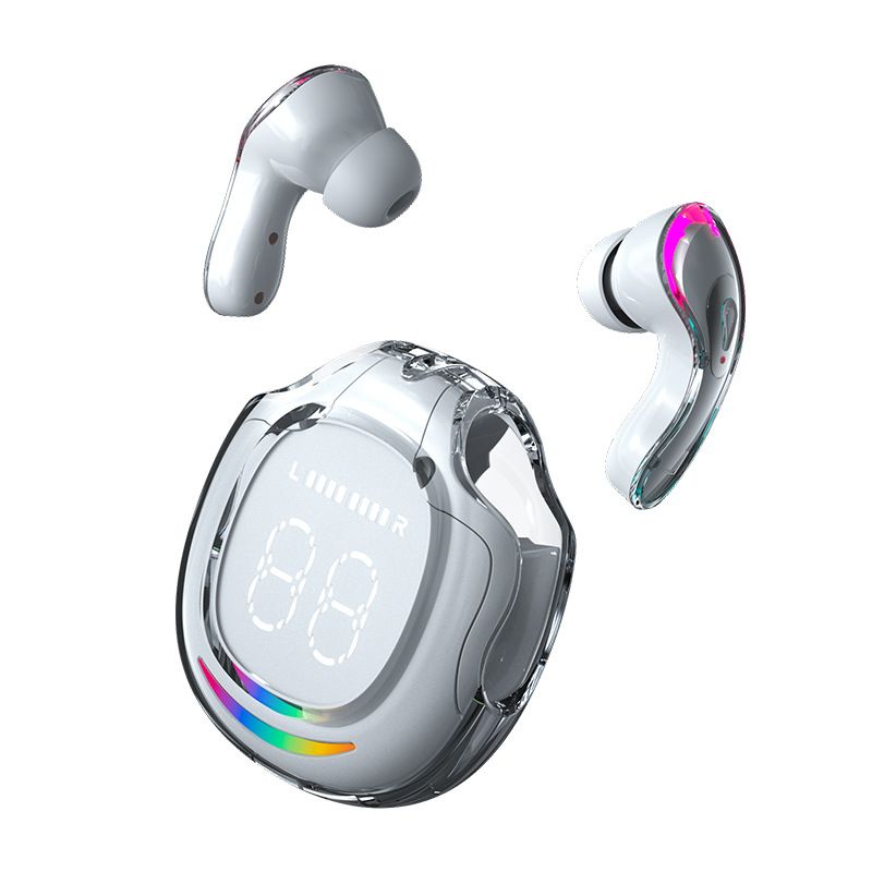 2024 New wireless bluetooth earphones TWS airpods wireless earphone Space capsule digital display breathing light Music earphone gaming earphones headphones bluetooth air 40 IOS iphone Android earpods