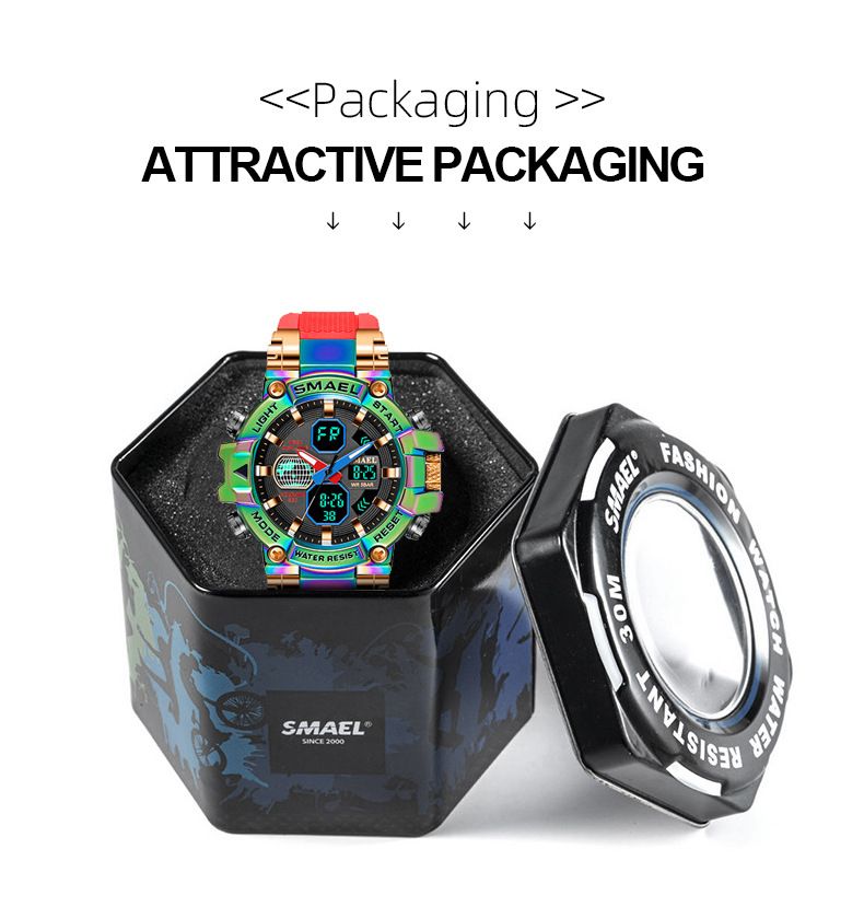 Men Watch Luminous swimming 50 Meters waterproof watch Sports Digital WatchColorful alloy Alarm Clock outdoor electronic watch digital watch G Shock analog watch Fashion Men Sports Watch for Men