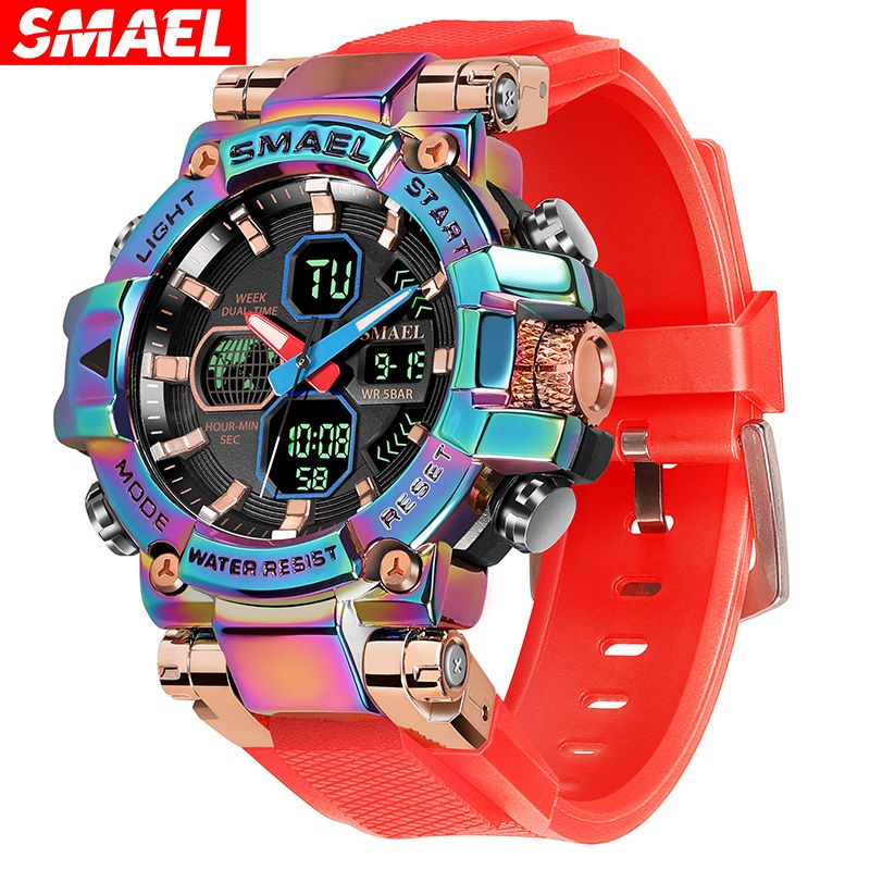 Men Watch Luminous swimming 50 Meters waterproof watch Sports Digital WatchColorful alloy Alarm Clock outdoor electronic watch digital watch G Shock analog watch Fashion Men Sports Watch for Men
