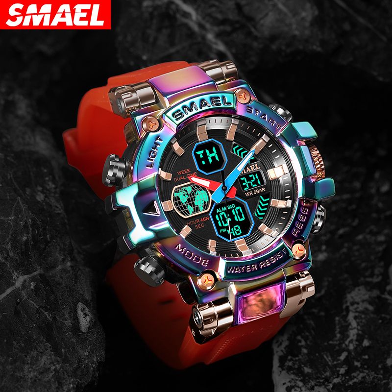 Men Watch Luminous swimming 50 Meters waterproof watch Sports Digital WatchColorful alloy Alarm Clock outdoor electronic watch digital watch G Shock analog watch Fashion Men Sports Watch for Men
