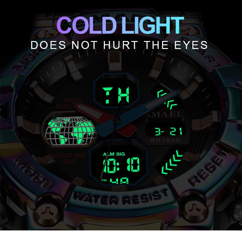 Men Watch Luminous swimming 50 Meters waterproof watch Sports Digital WatchColorful alloy Alarm Clock outdoor electronic watch digital watch G Shock analog watch Fashion Men Sports Watch for Men