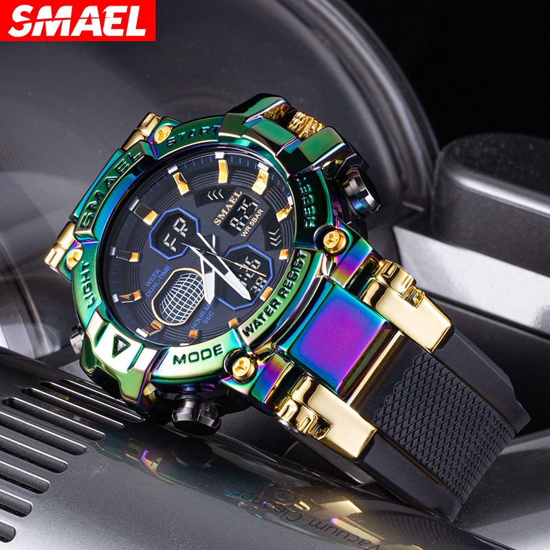 Men Watch Luminous swimming 50 Meters waterproof watch Sports Digital WatchColorful alloy Alarm Clock outdoor electronic watch digital watch G Shock analog watch Fashion Men Sports Watch for Men