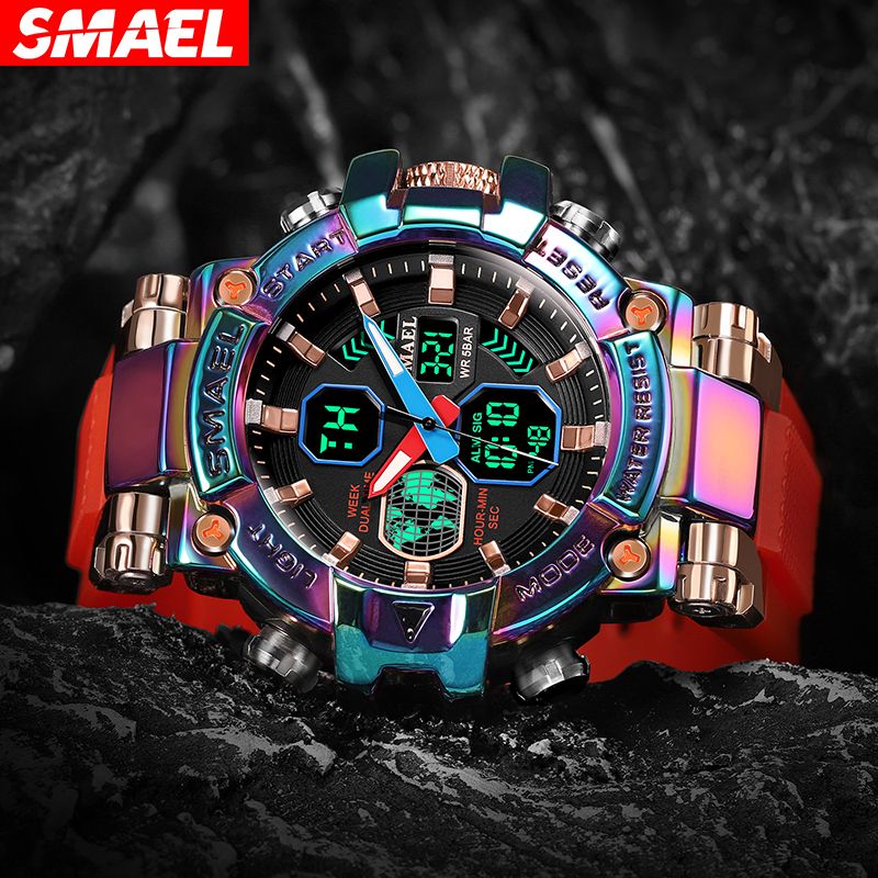 Men Watch Luminous swimming 50 Meters waterproof watch Sports Digital WatchColorful alloy Alarm Clock outdoor electronic watch digital watch G Shock analog watch Fashion Men Sports Watch for Men
