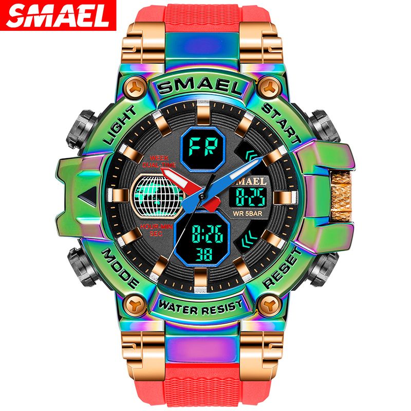 Men Watch Luminous swimming 50 Meters waterproof watch Sports Digital WatchColorful alloy Alarm Clock outdoor electronic watch digital watch G Shock analog watch Fashion Men Sports Watch for Men