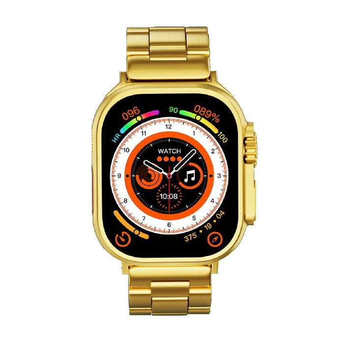 Smart Watch G9 Ultra Pro Smart Watch with 3 bands casual sports business Smartwatches for woman 49MM HD display Square watch touch control NFC Bluetooth gold watch for Men Woman with Magnetic charger