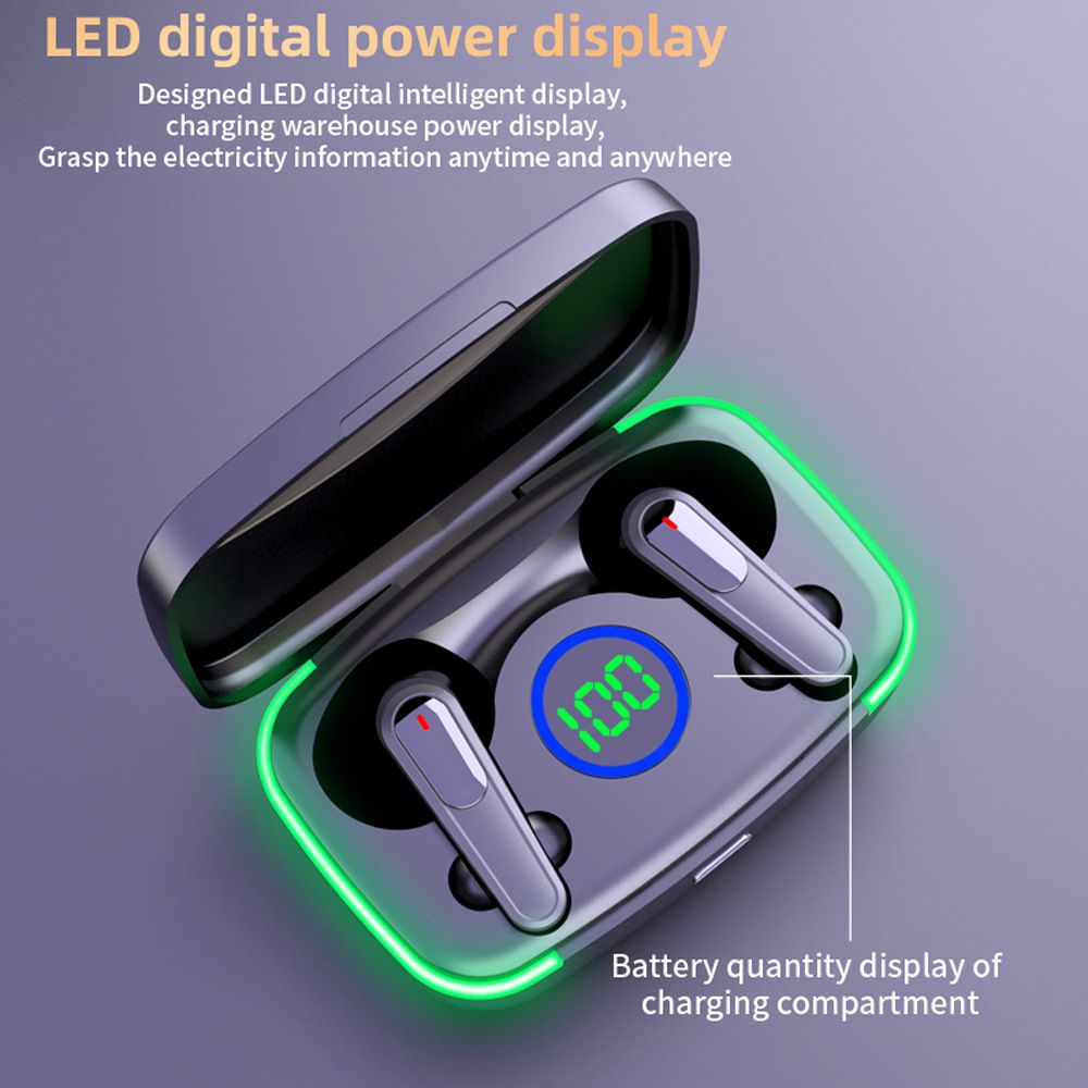 M80 True Wireless Stereo Earbud Bluetooth V5.3 TWS Headset Touch Control with LED Battery Display Charging Case Headset Bluetooth wireless earphone power bank 2in1 bluetooth headphone earbuds earpods