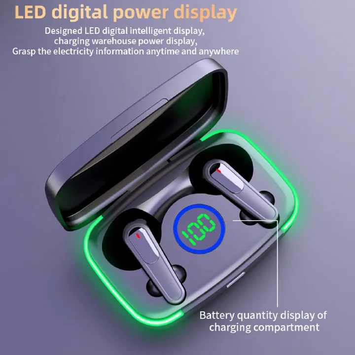 M80 True Wireless Stereo Earbud Bluetooth V5.3 TWS Headset Touch Control with LED Battery Display Charging Case Headset Bluetooth wireless earphone power bank 2in1 bluetooth headphone earbuds earpods