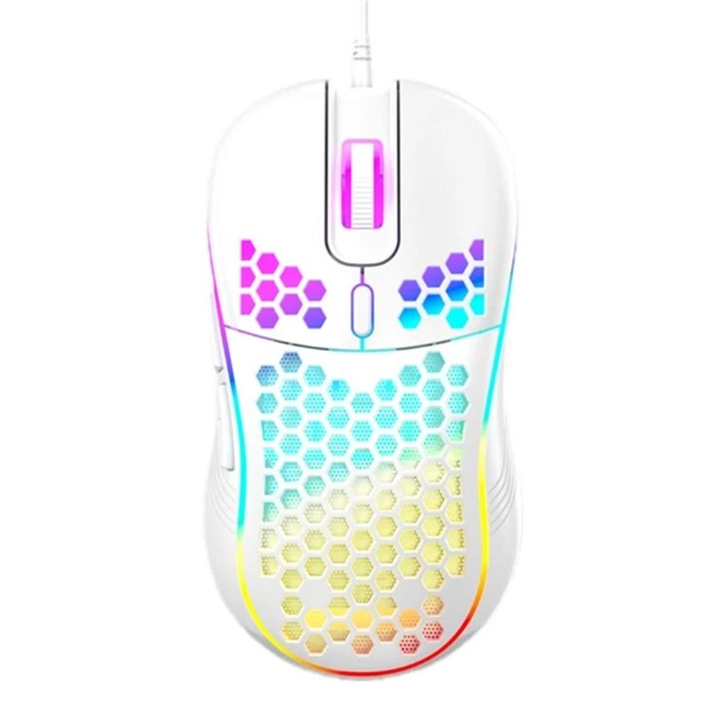 USB Mouse Wired Gaming Mouse Mechanical Mice USB Luminous Light Mouse 7200DPI Adjustable Optical Gamer Mice for PC Computer ergonomic mouse Black White Color Esports gaming mouse