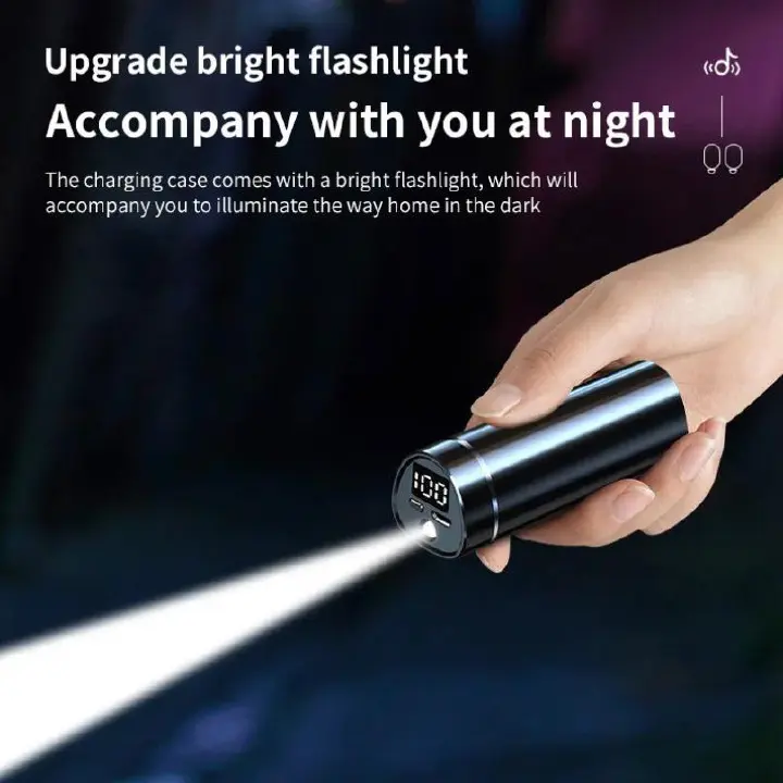 Aloking Earbuds N21 TWS Bluetooth Wireless earphone in-ear Gaming earbuds Touch Control Noise reduction 9D Stereo Headset earphone Bluetooth earphone wireless headphone Waterproof Music earpods iPhone