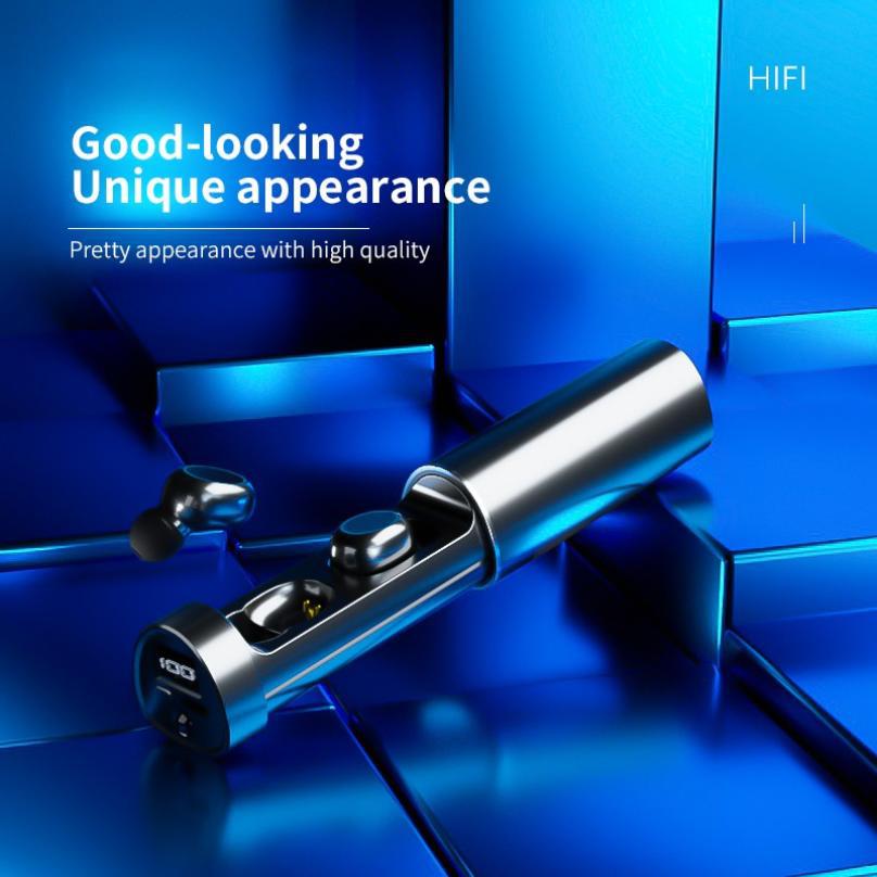 Aloking Earbuds N21 TWS Bluetooth Wireless earphone in-ear Gaming earbuds Touch Control Noise reduction 9D Stereo Headset earphone Bluetooth earphone wireless headphone Waterproof Music earpods iPhone