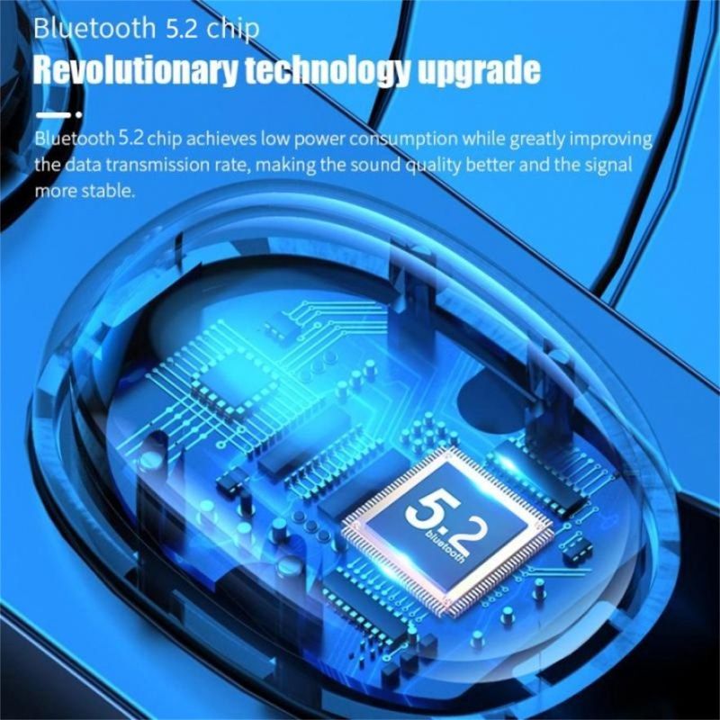 Aloking Earbuds N21 TWS Bluetooth Wireless earphone in-ear Gaming earbuds Touch Control Noise reduction 9D Stereo Headset earphone Bluetooth earphone wireless headphone Waterproof Music earpods iPhone