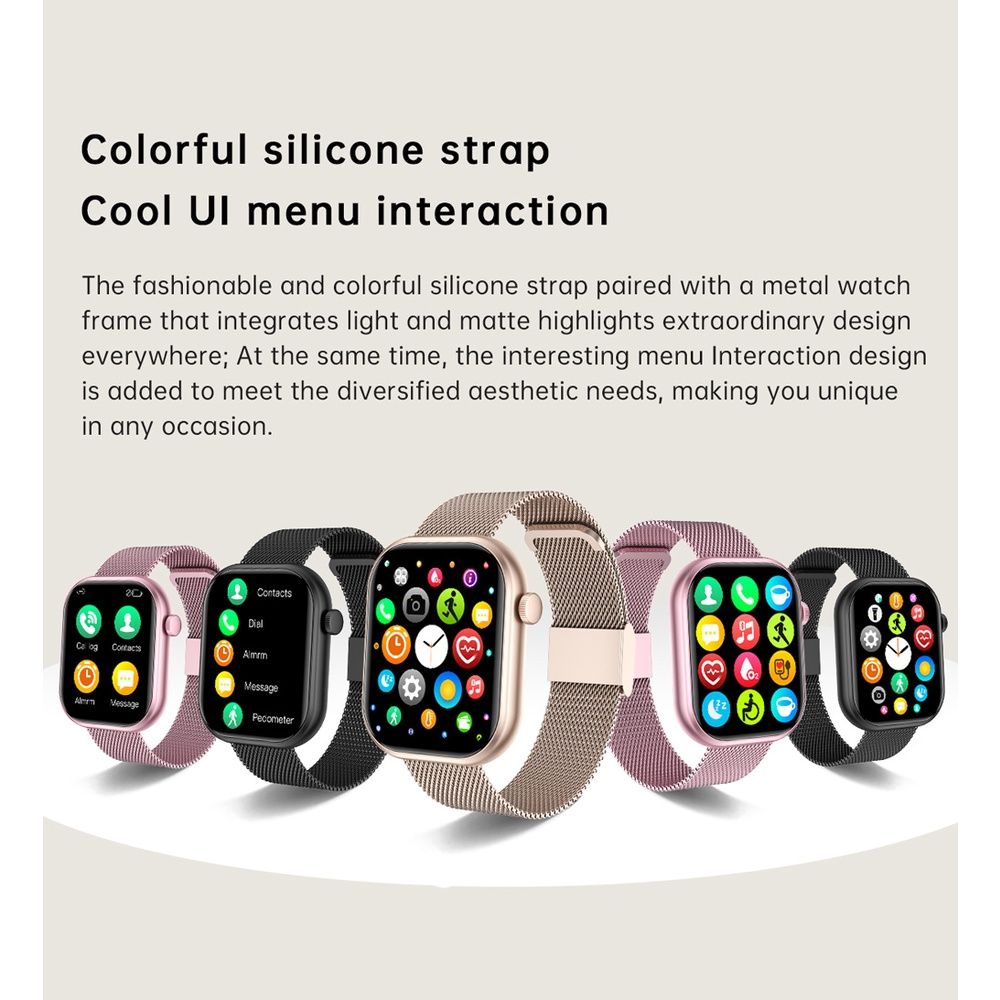 G20 Smart Watch Waterproof Full Touch Golden Men Women's Bracelet Large Screen 2.01'' Sports Tracker Bluetooth Watch SOS Heart Rate Health G20 Watch GT Clock Handfree Siri Man Girl Smartwatches Y13