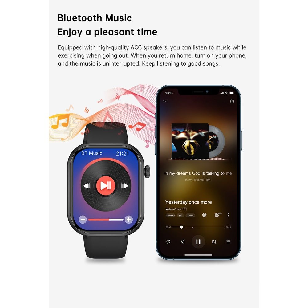 G20 Smart Watch Waterproof Full Touch Golden Men Women's Bracelet Large Screen 2.01'' Sports Tracker Bluetooth Watch SOS Heart Rate Health G20 Watch GT Clock Handfree Siri Man Girl Smartwatches Y13