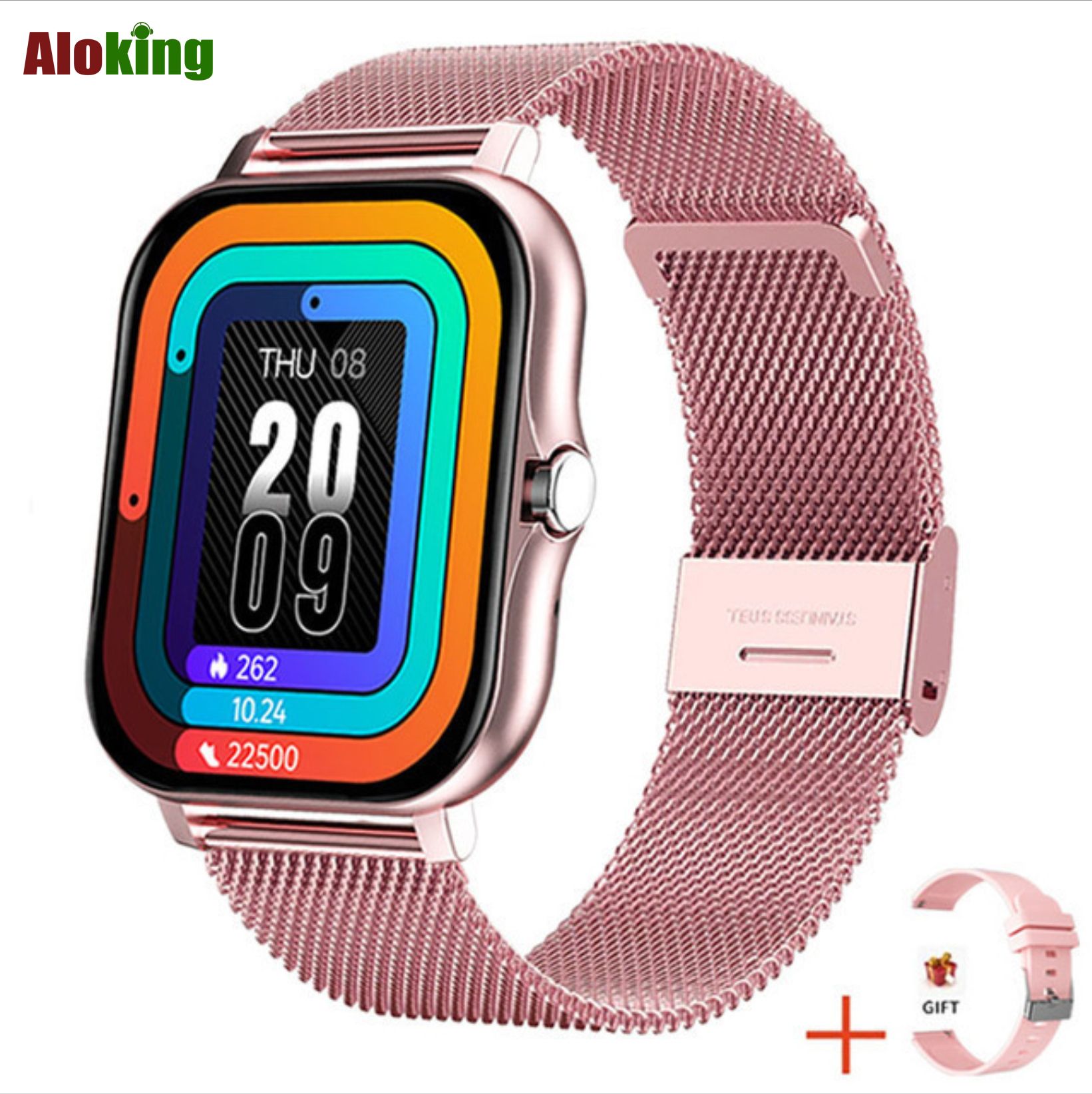 G20 Smart Watch Waterproof Full Touch Golden Men Women's Bracelet Large Screen 2.01'' Sports Tracker Bluetooth Watch SOS Heart Rate Health G20 Watch GT Clock Handfree Siri Man Girl Smartwatches Y13