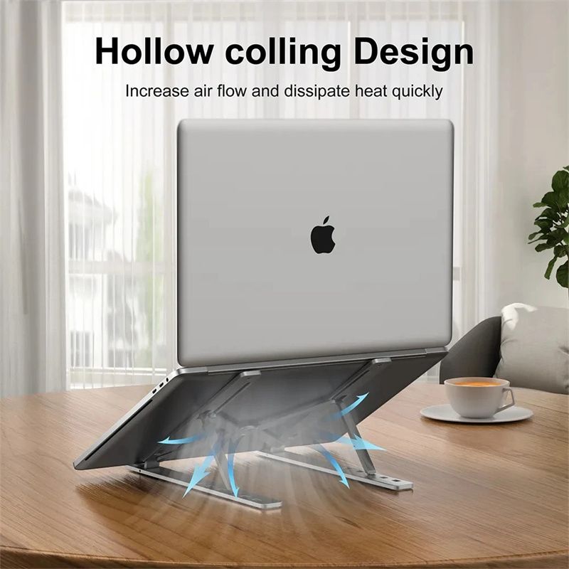 Portable Laptop Stand Foldable Support Base Notebook Stand for Computer Laptop Holder Cooling Pad Riser portable laptop stand adjustable rotating laptop holder stand laptop