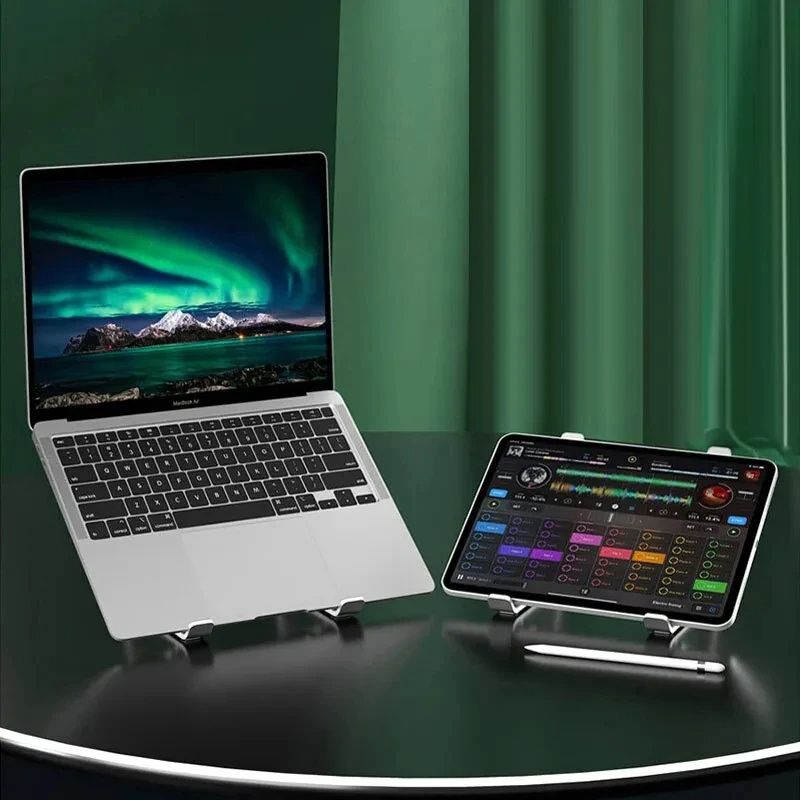Portable Laptop Stand Foldable Support Base Notebook Stand for Computer Laptop Holder Cooling Pad Riser portable laptop stand adjustable rotating laptop holder stand laptop