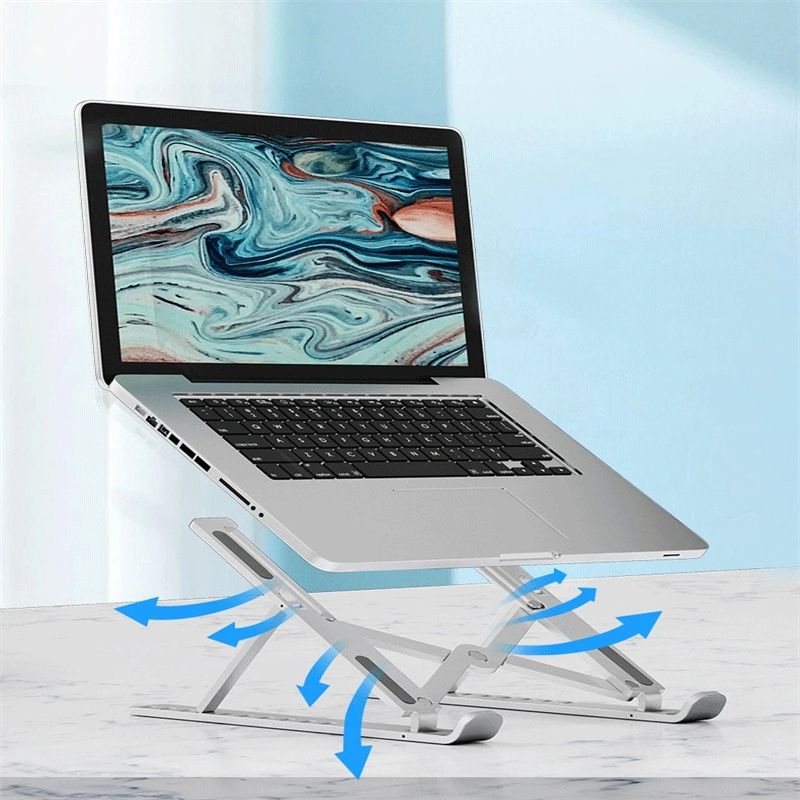 Portable Laptop Stand Foldable Support Base Notebook Stand for Computer Laptop Holder Cooling Pad Riser portable laptop stand adjustable rotating laptop holder stand laptop
