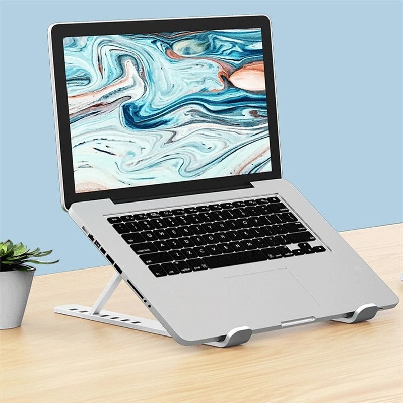 Portable Laptop Stand Foldable Support Base Notebook Stand for Computer Laptop Holder Cooling Pad Riser portable laptop stand adjustable rotating laptop holder stand laptop