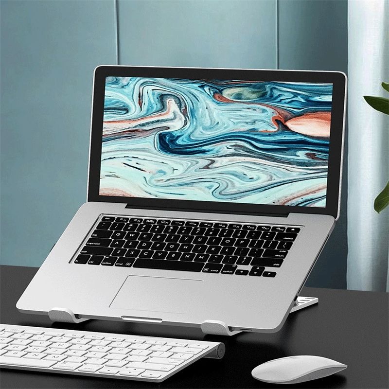 Portable Laptop Stand Foldable Support Base Notebook Stand for Computer Laptop Holder Cooling Pad Riser portable laptop stand adjustable rotating laptop holder stand laptop