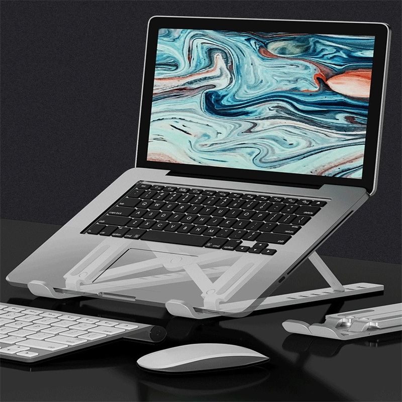 Portable Laptop Stand Foldable Support Base Notebook Stand for Computer Laptop Holder Cooling Pad Riser portable laptop stand adjustable rotating laptop holder stand laptop