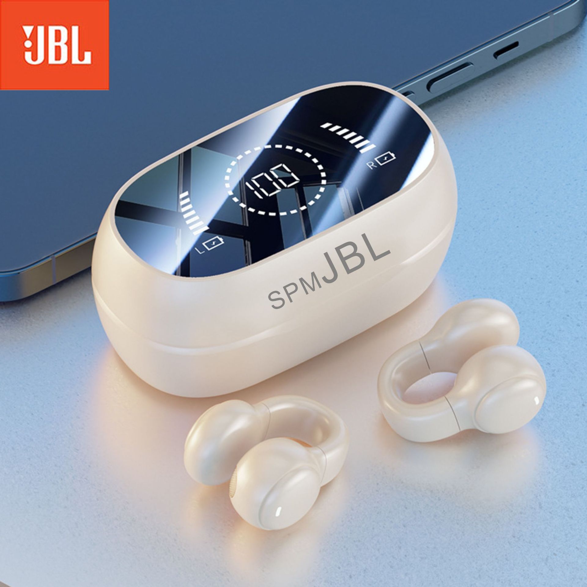 wireless earphone M47 TWS earphones bluetooth wireless Gaming Bluetooth Headset LED Digital Display HD Noise Reduction Headset Earclip Bone Conduction Wireless Headphone Earbuds for iPhone Android
