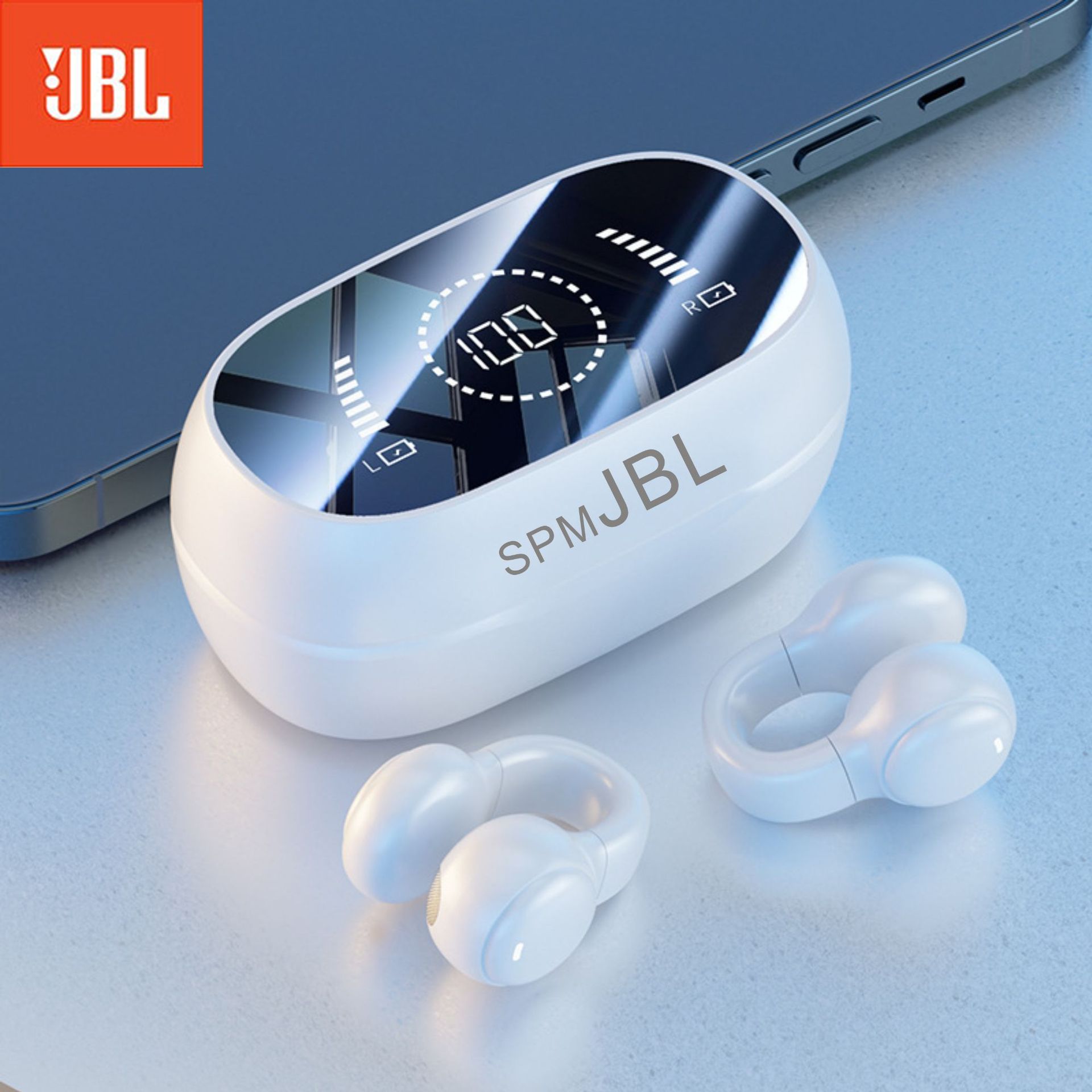 wireless earphone M47 TWS earphones bluetooth wireless Gaming Bluetooth Headset LED Digital Display HD Noise Reduction Headset Earclip Bone Conduction Wireless Headphone Earbuds for iPhone Android