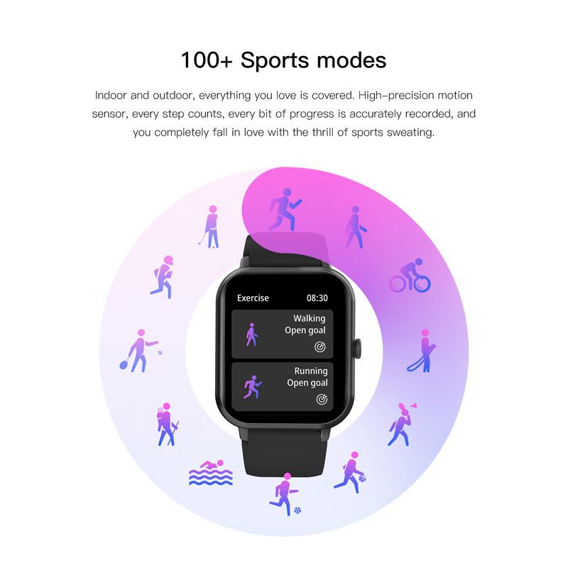 New Sport smart watch for Android IOS 1.83'' square smart bracelet NL54 MAX Bluetooth call heart rate blood pressure blood oxygen music waterproof pedometer mini-games AI voice ZL54Cj couple watches