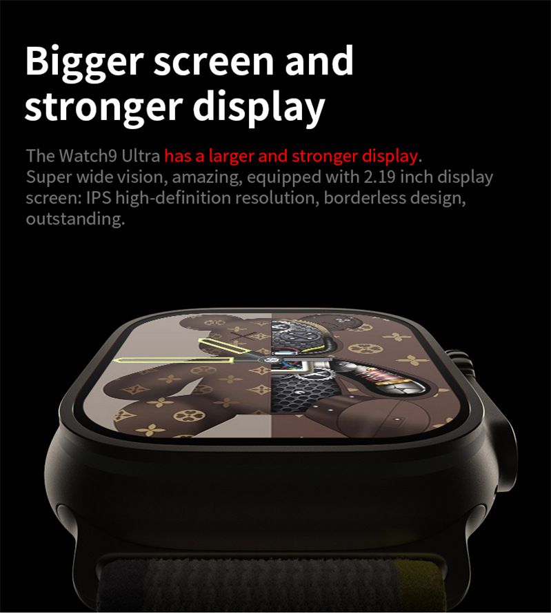 S9 Watch9 Ultra Smart Watch Bluetooth Call Touch Control Healthy Heart Rate Sleep Monitoring Sports Smart Watch 9 Ultra for Android Men smart watch woman wristwatch smartwatches for men Unisex watch