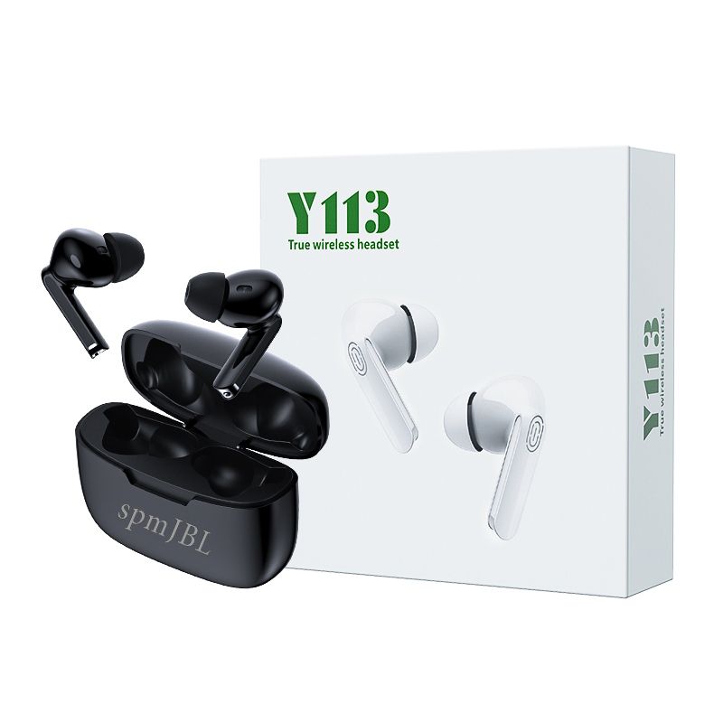 Y113 Earbud Wireless Earphone TWS Touch Control Music Bluetooth earphone earpods HiFi Stereo Bluetooth Earbuds Gaming Wireless Earbuds Waterproof Bluetooth Headset gaming earphones iPhone Android