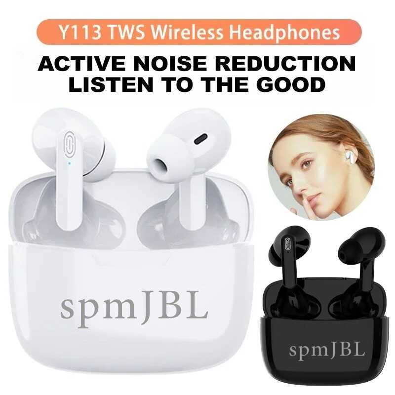 Y113 Earbud Wireless Earphone TWS Touch Control Music Bluetooth earphone earpods HiFi Stereo Bluetooth Earbuds Gaming Wireless Earbuds Waterproof Bluetooth Headset gaming earphones iPhone Android
