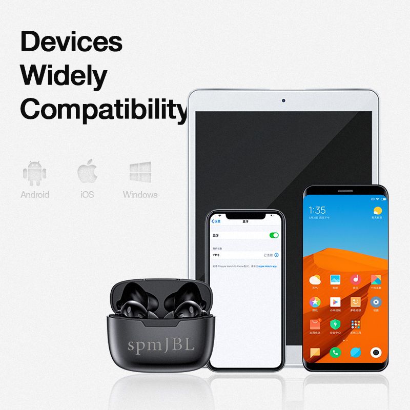 Y113 Earbud Wireless Earphone TWS Touch Control Music Bluetooth earphone earpods HiFi Stereo Bluetooth Earbuds Gaming Wireless Earbuds Waterproof Bluetooth Headset gaming earphones iPhone Android
