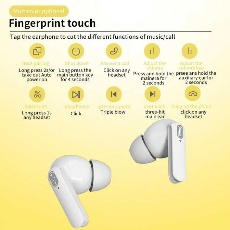 Y113 Earbud Wireless Earphone TWS Touch Control Music Bluetooth earphone earpods HiFi Stereo Bluetooth Earbuds Gaming Wireless Earbuds Waterproof Bluetooth Headset gaming earphones iPhone Android