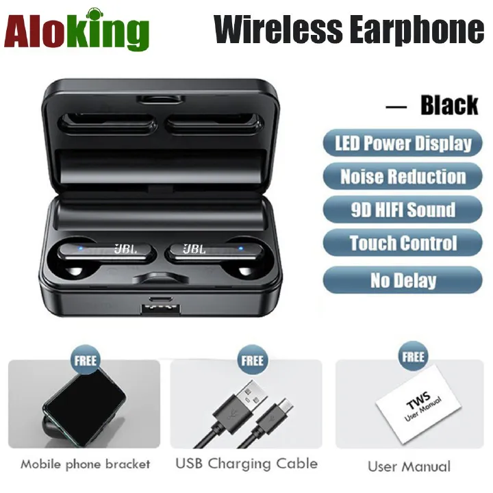 S20 TWS in-ear Bluetooth Wireless earphones Gaming earphone stereo Headset Touch Control Noise reduction LED Display HIFI Stereo Earbuds Headphone Bluetooth earphone Waterproof Music earpods airpod