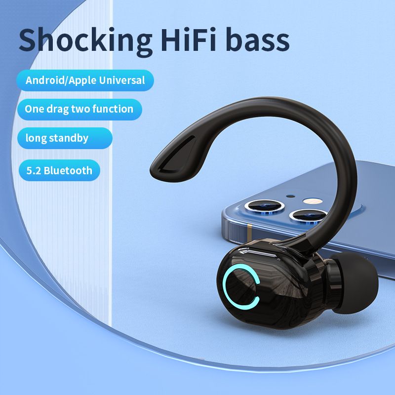 Aloking Bluetooth earphone S10 Wireless Earphone Single ear Touch Control Mini Microphone Handsfree HIFI Surround Stereo Waterproof Headset headphones sport runnwireless earbud earpod iPhone Android