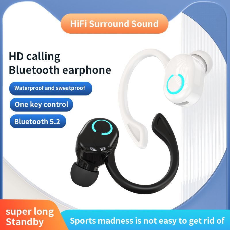 Aloking Bluetooth earphone S10 Wireless Earphone Single ear Touch Control Mini Microphone Handsfree HIFI Surround Stereo Waterproof Headset headphones sport runnwireless earbud earpod iPhone Android