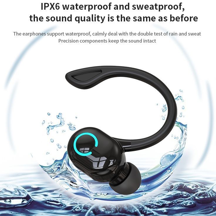 Aloking Bluetooth earphone S10 Wireless Earphone Single ear Touch Control Mini Microphone Handsfree HIFI Surround Stereo Waterproof Headset headphones sport runnwireless earbud earpod iPhone Android