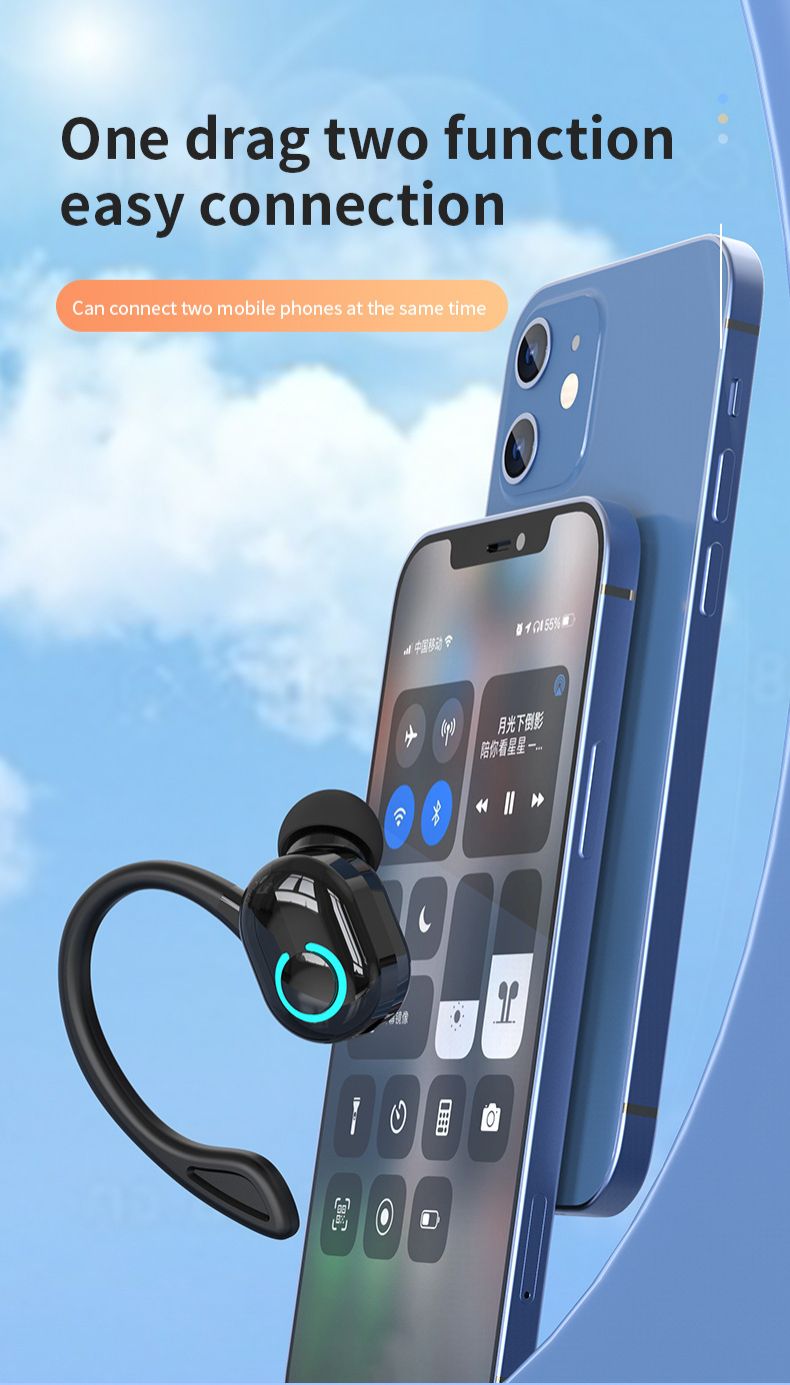 Aloking Bluetooth earphone S10 Wireless Earphone Single ear Touch Control Mini Microphone Handsfree HIFI Surround Stereo Waterproof Headset headphones sport runnwireless earbud earpod iPhone Android