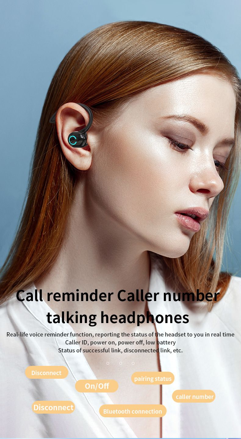 Aloking Bluetooth earphone S10 Wireless Earphone Single ear Touch Control Mini Microphone Handsfree HIFI Surround Stereo Waterproof Headset headphones sport runnwireless earbud earpod iPhone Android