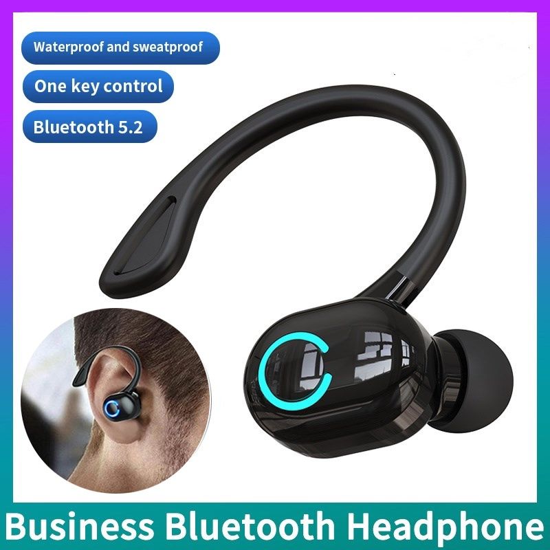 Aloking Bluetooth earphone S10 TWS Single ear Noice Reduction Wireless Earphone Bluetooth Handsfree Ultra-long Standby Headset With Mic Touch Control HIFI Stereo Waterproof headphones sport earbud