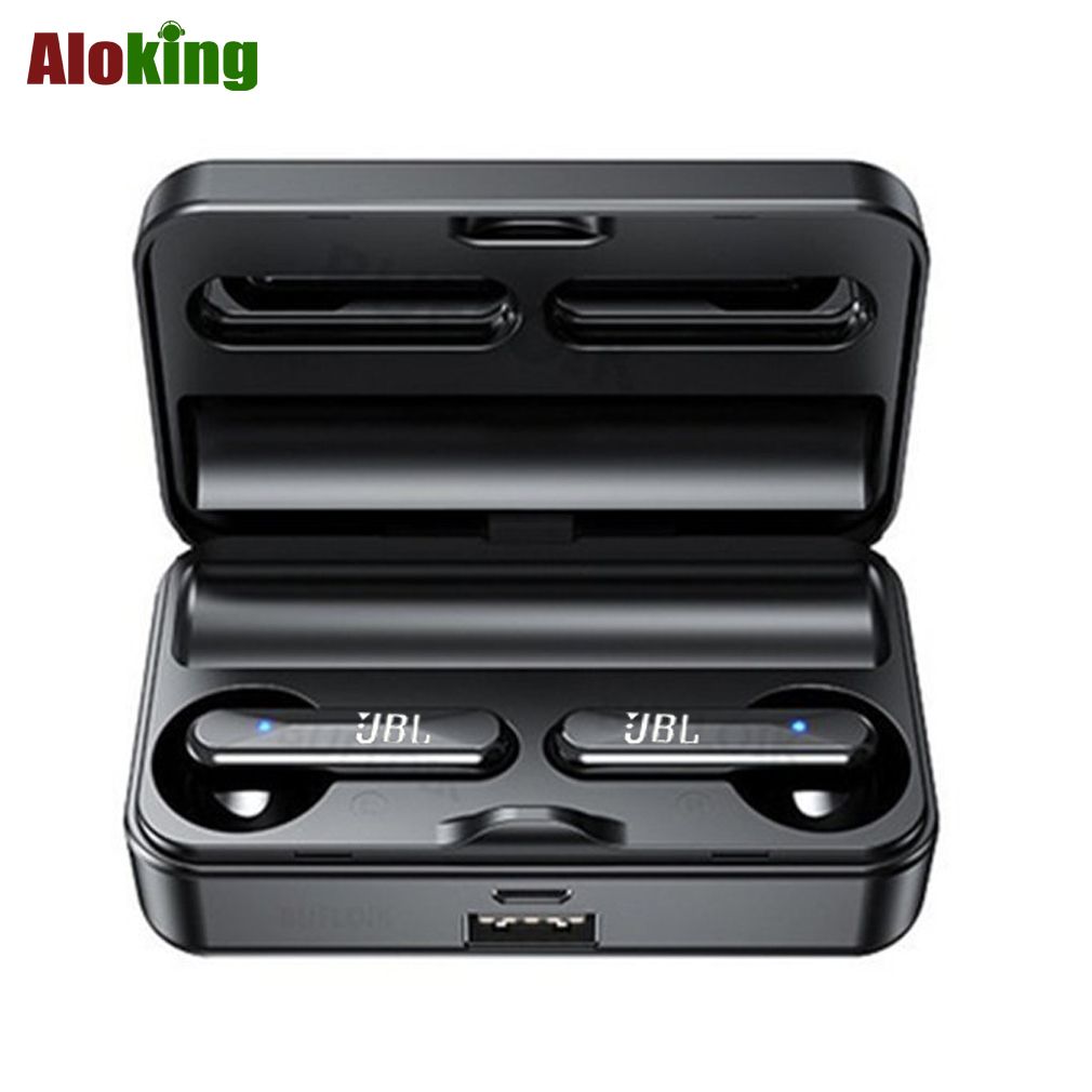 Aloking S20 TWS Bluetooth Wireless earphone Gaming earbuds Touch Control Noise reduction LED Display HIFI Sound Stereo Headset Gaming earphone Bluetooth earphone wireless headphone Waterproof Music ea