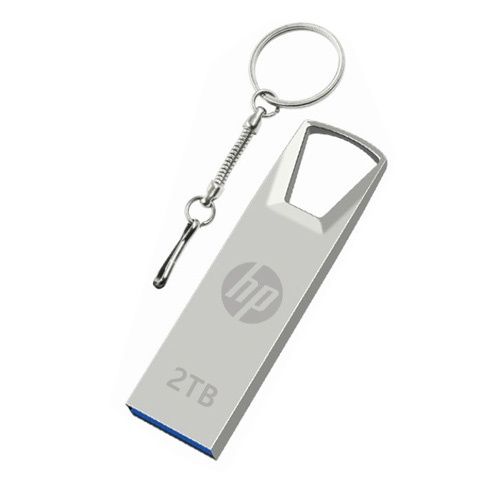 HP 64GB 1TB 2TB High Speed USB Flash Drive with Key Ring High Speed 128 USB Flash Drive Metal USB Stick 16GB 32GB 8GB Metal Pendrive Waterproof Memory Stick U Disk 2.0 Storage Disk USB Drives